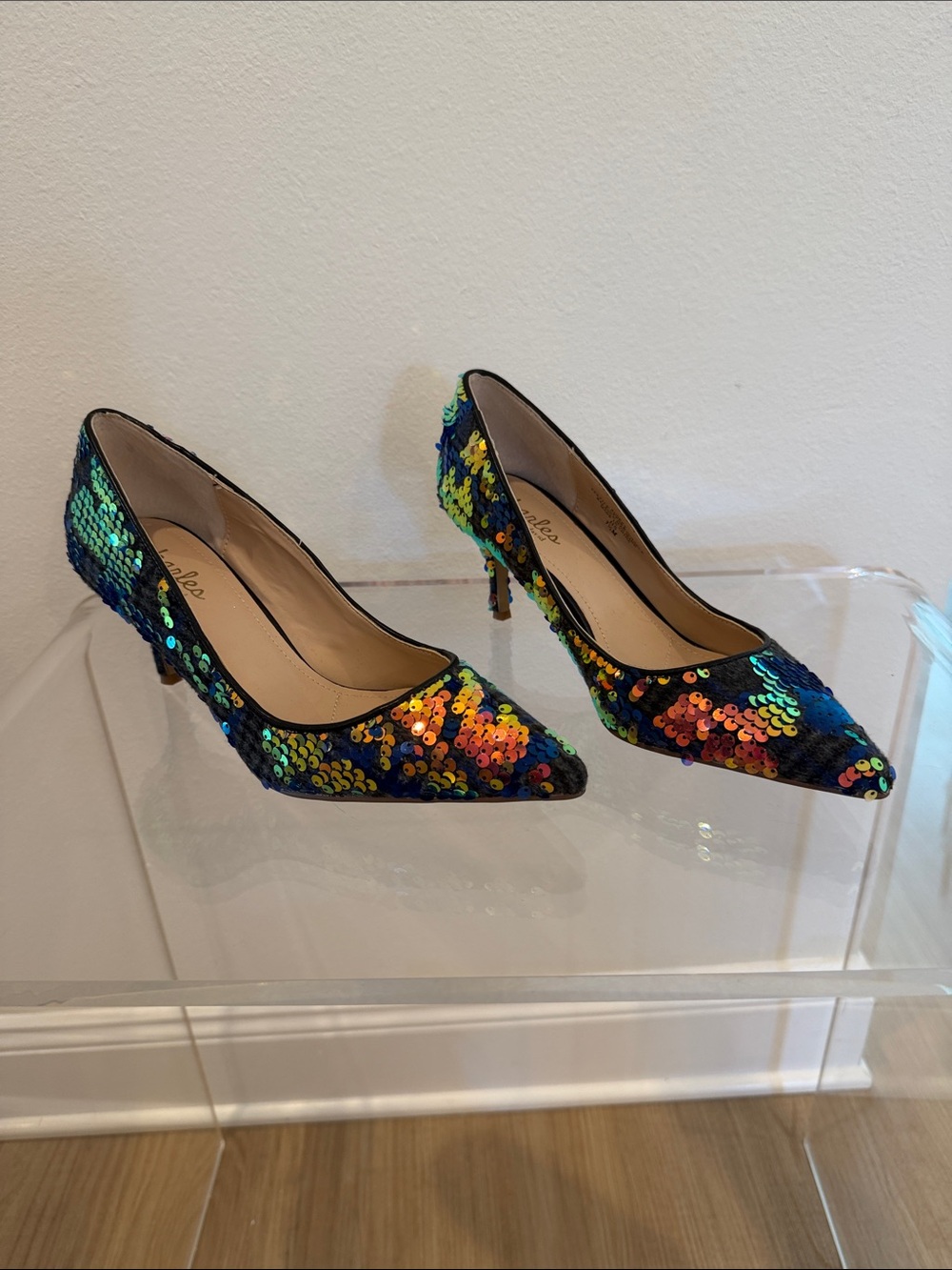 Charles by Charles David Multicolor Sequin Pointed-Toe Pumps